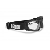 Photochromic Motorcycle Goggles Sunglasses - by Bertoni Italy - F120A