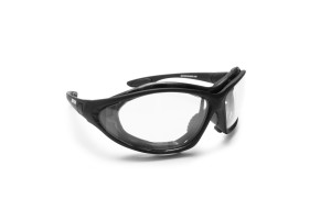 Motorcycle goggles convertible to mask with photochromic lenses by Bertoni Italy F333A