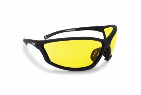 Antifog Motorcycle Sunglasses with Yellow Lenses AF100A