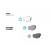 Photochromic Motorcycle Sunglasses  - Anticrash Ventilated Lenses by Bertoni Italy - F1000A
