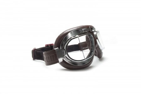 Maschera Moto da Aviatore Marrone AF193CRB
