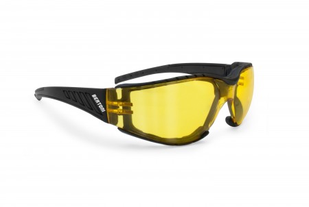Occhiali Moto Antiappannanti con Lente Gialla AF149A