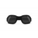 Bertoni Occhiali Moto con Lenti Antiurto Antiappannanti Antifog - Elastico Regolabile - AF112 (Nero Gomma) - Maschera Moto per Casco