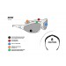Occhiali per moto convertibili in maschera, lente fotocromatica, by Bertoni Italy F333A