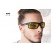 Gafas Fotocromaticas Polarizadas Antireflejo para Moto - Lente Amarilla Para Conducción Nocturna - Bertoni Italy - P545FTY negro opaco
