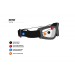 Gafas Mascara para Moto con 4 lentes Anti-Vaho intercambiables Incluidas by Bertoni Italy - AF120B negro mate