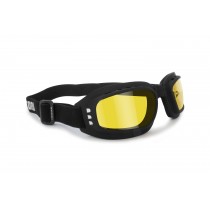 Moto Glasses with Anti-Fog Shock-Proof Lenses, Anti-Fog – Adjustable elastic – AF112 by Bertoni – Moto Mask For Helmet