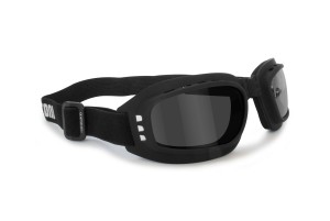 Motorcycle Goggles Antifog - Adjustable Strap - Ventilated - Bertoni Italy AF112A