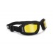Moto Glasses with Anti-Fog Shock-Proof Lenses, Anti-Fog – Adjustable elastic – AF112 by Bertoni – Moto Mask For Helmet