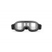 Motorcycle Riding Goggles - Adjustable strap - Black - Anticrash Clear Mirrored Lens - Special ventilation | Bertoni Italy