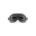 Vintage Motorcycle Goggles - Mat Black with Smoke Lenses - Anticrash Lenses by Bertoni Italy - AF195C