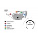 Occhiali Fotocromatici per Moto - Aste ed Elastico intercambiabili - lenti antiappannanti by Bertoni - Italy (F366A)- In dotazione anche una clip ottica per lenti da vista graduate