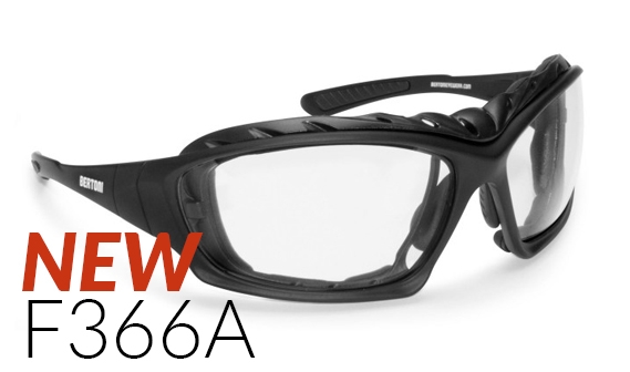 Bertoni Motorcycle Goggles Glasses Helmet Friendly Prescription 